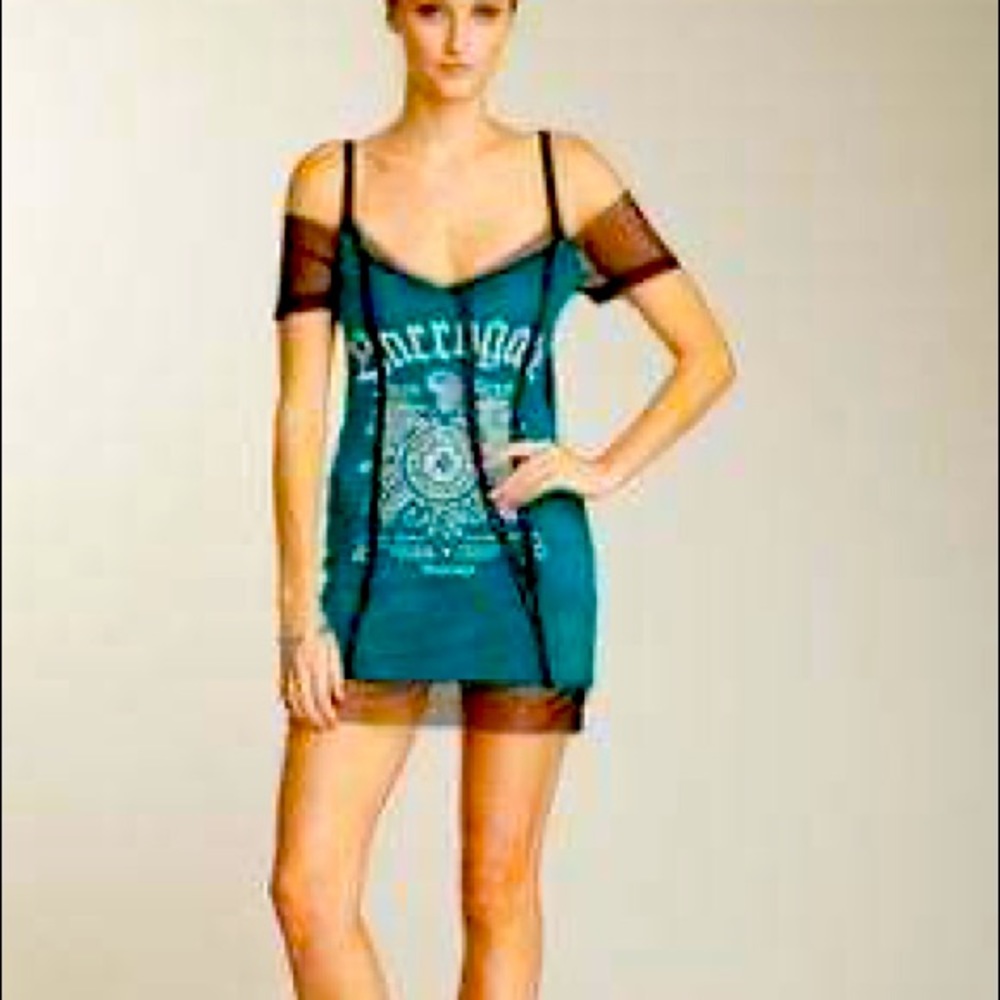 Salvage Embroidered Graphics Corset Style Tunic / Dress